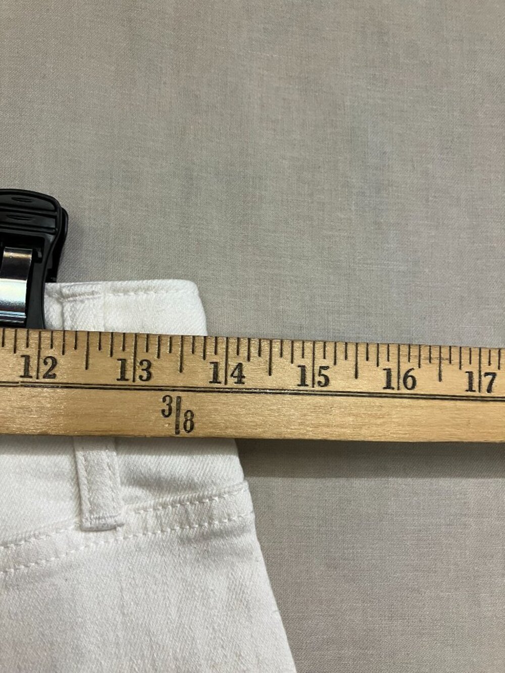 Sonoma Goods For Life Trouser Ankle Jeans Women's Size 4 White High Rise Pockets - Picture 11 of 12